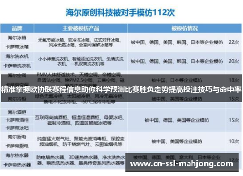 精准掌握欧协联赛程信息助你科学预测比赛胜负走势提高投注技巧与命中率